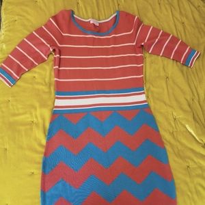 Lily Pulitzer body con dress size L